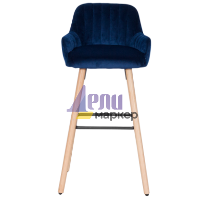 Бар стол Carmen 3082 - тъмно син