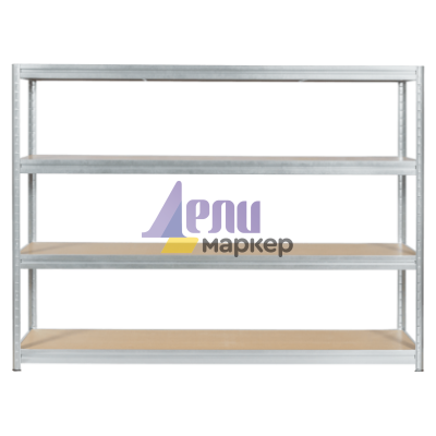 Метален стелаж MEGA 177x240x45 см, до 450 кг на рафт - цинк