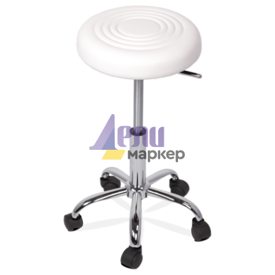Табуретка с колелца Carmen 3075 - бял