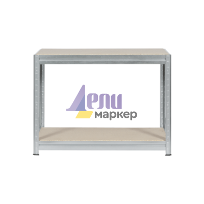 Метален стелаж MEGA 87x160x60 см, до 600 кг на рафт - цинк