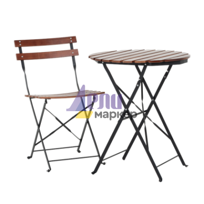 Сгъваема кетъринг маса KOKO - орех