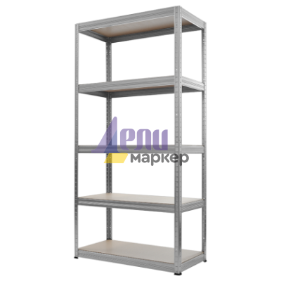 Метален стелаж STAR 213x90x45 см, до 175 кг на рафт - цинк