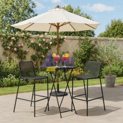 Сгъваема кетъринг бар маса URAMI - черен