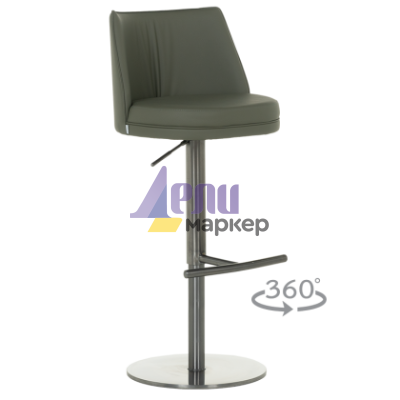 Бар стол KARIBA - черно-зелен BG