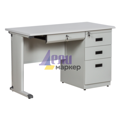 Метално бюро Carmen CR-1312 J - сив