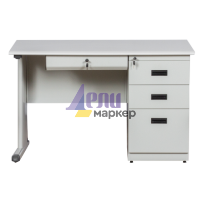 Метално бюро Carmen CR-1312 J - сив