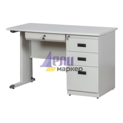 Метално бюро Carmen CR-1312 J - сив