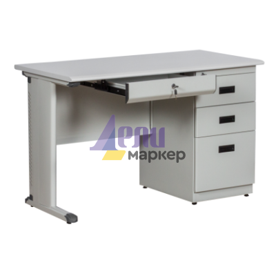 Метално бюро Carmen CR-1312 J - сив