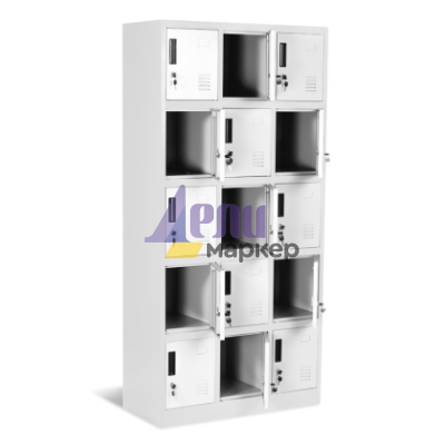 Метален шкаф Carmen CR-1245 K сив