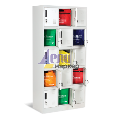 Метален шкаф Carmen CR-1245 K сив