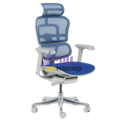 Ергономичен стол ERGOHUMAN ELITE 2 - сива рамка - син