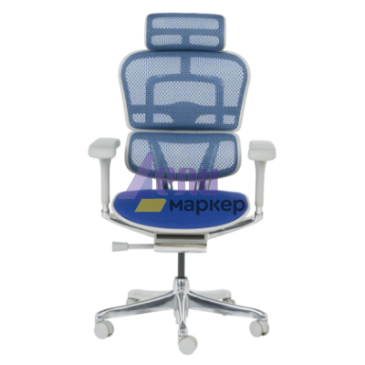 Ергономичен стол ERGOHUMAN ELITE 2 - сива рамка - син