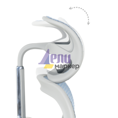 Ергономичен стол ERGOHUMAN ELITE 2 - сива рамка - син