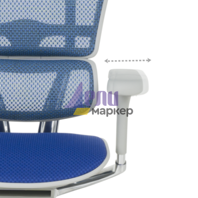 Ергономичен стол ERGOHUMAN ELITE 2 - сива рамка - син