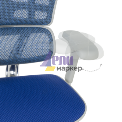 Ергономичен стол ERGOHUMAN ELITE 2 - сива рамка - син