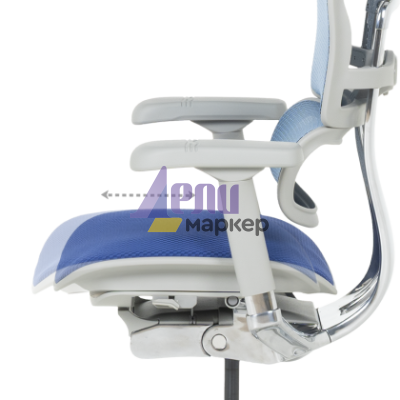 Ергономичен стол ERGOHUMAN ELITE 2 - сива рамка - син