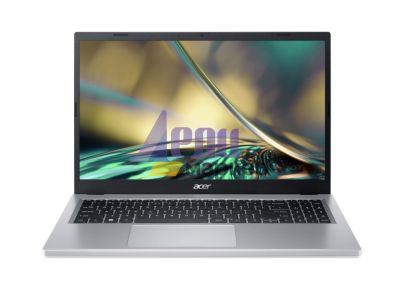 Лаптоп Acer Aspire 3, A315-510P-3670, Intel Core i3 N305 (1.8 GHz up to 3.8 GHz, 6MB), 15.6" FHD (1920x1080) AG LED, HD Cam, 8GB LPDDR5, 512GB SSD PCIe, Intel UHD Graphics, 802.11ac, BT 5.0, Linux, Silver