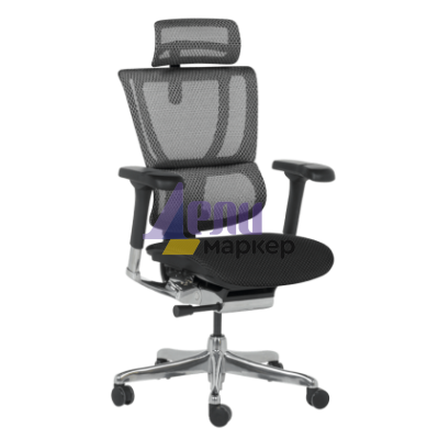 Ергономичен стол ERGOHUMAN IOO ELITE 2 - черна рамка - черен