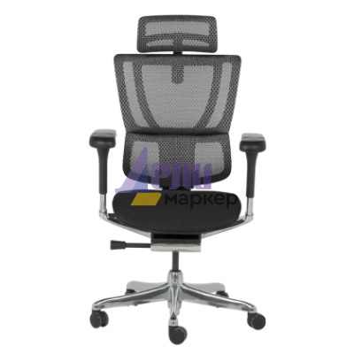 Ергономичен стол ERGOHUMAN IOO ELITE 2 - черна рамка - черен