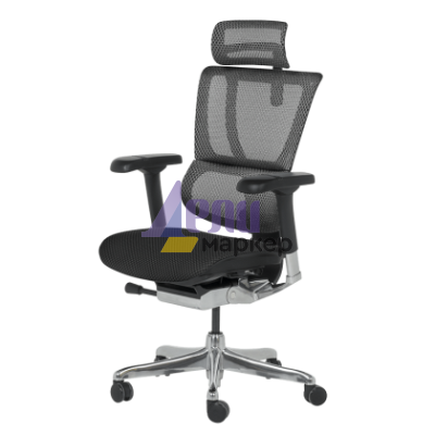 Ергономичен стол ERGOHUMAN IOO ELITE 2 - черна рамка - черен