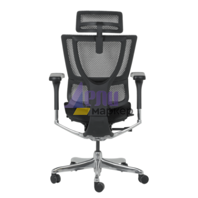 Ергономичен стол ERGOHUMAN IOO ELITE 2 - черна рамка - черен