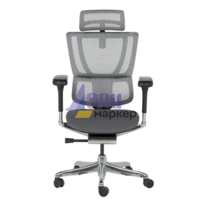 Ергономичен стол ERGOHUMAN IOO ELITE 2 - черна рамка - сив