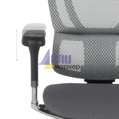 Ергономичен стол ERGOHUMAN IOO ELITE 2 - черна рамка - сив