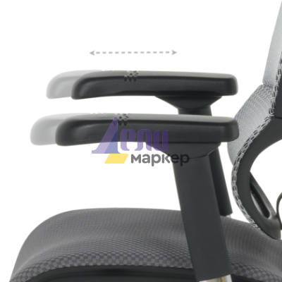 Ергономичен стол ERGOHUMAN IOO ELITE 2 - черна рамка - сив