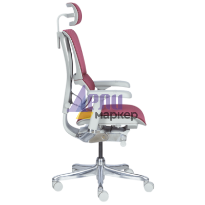 Ергономичен стол ERGOHUMAN IOO ELITE 2 - сива рамка - червен