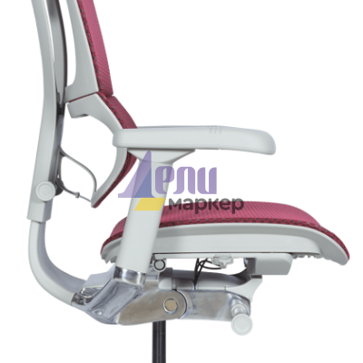 Ергономичен стол ERGOHUMAN IOO ELITE 2 - сива рамка - червен