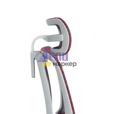 Ергономичен стол ERGOHUMAN IOO ELITE 2 - сива рамка - червен