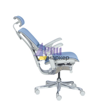 Ергономичен стол ERGOHUMAN IOO ELITE 2 - сива рамка - син