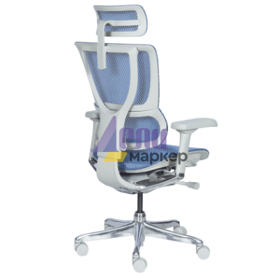 Ергономичен стол ERGOHUMAN IOO ELITE 2 - сива рамка - син