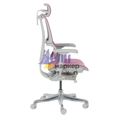 Ергономичен стол ERGOHUMAN IOO ELITE 2 - сива рамка - розов