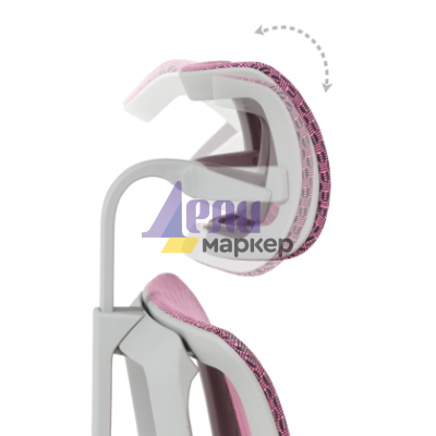 Ергономичен стол ERGOHUMAN IOO ELITE 2 - сива рамка - розов