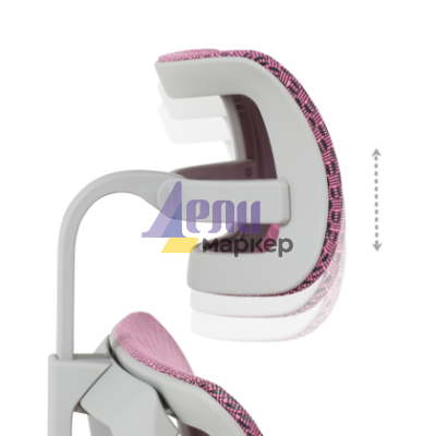 Ергономичен стол ERGOHUMAN IOO ELITE 2 - сива рамка - розов