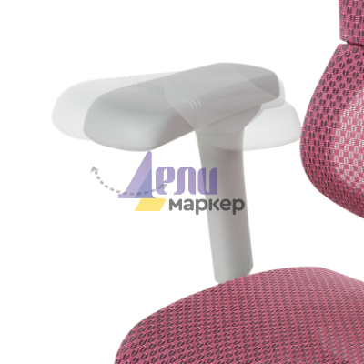 Ергономичен стол ERGOHUMAN IOO ELITE 2 - сива рамка - розов