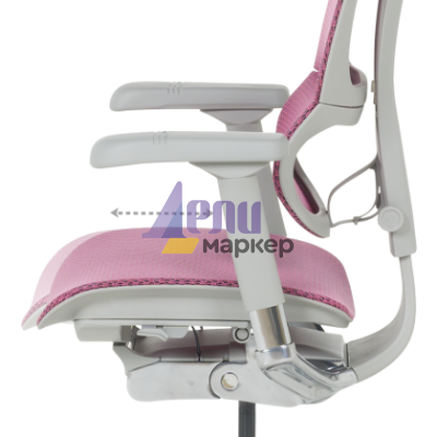 Ергономичен стол ERGOHUMAN IOO ELITE 2 - сива рамка - розов