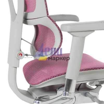 Ергономичен стол ERGOHUMAN IOO ELITE 2 - сива рамка - розов