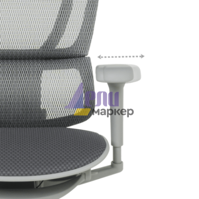 Ергономичен стол ERGOHUMAN IOO ULTRA - сива рамка - сив