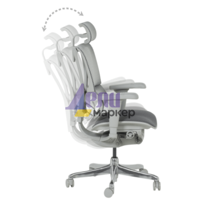 Ергономичен стол ERGOHUMAN IOO ULTRA - сива рамка - сив