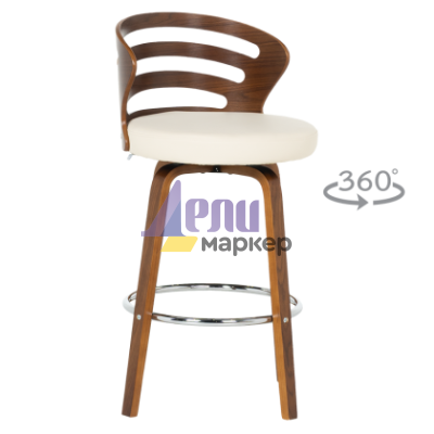 Бар стол Carmen 4041 - орех - крем