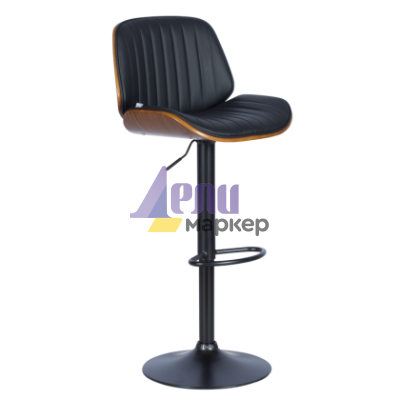 Бар стол Carmen 4028 - орех / черен