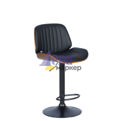 Бар стол Carmen 4028 - орех / черен