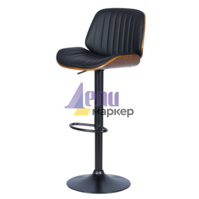 Бар стол Carmen 4028 - орех / черен