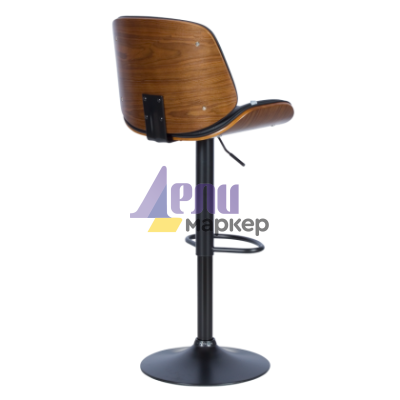 Бар стол Carmen 4028 - орех / черен