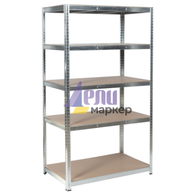 Метален стелаж Carmen CR - 1025 - 180x90x40 см, до 175 кг на рафт - цинк