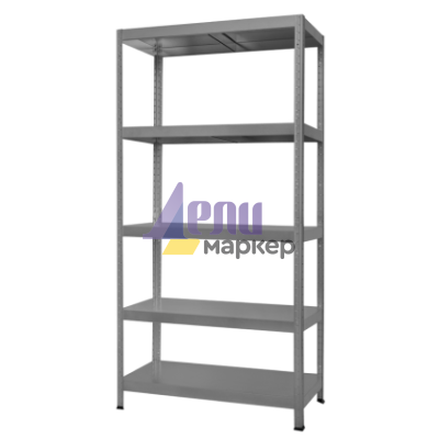 Метален стелаж HARD 180x90x40 см, до 90 кг на рафт - сив