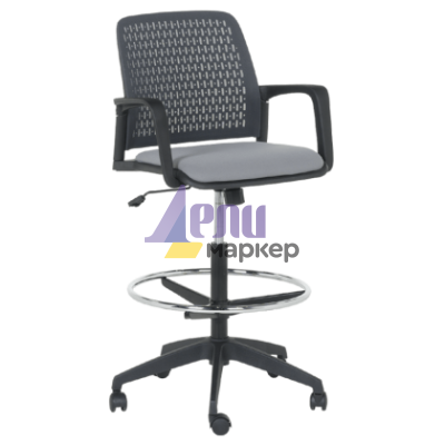 Работен офис стол Carmen 7556 - сив