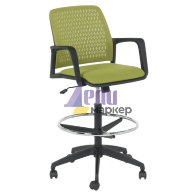 Работен офис стол Carmen 7556 - зелен